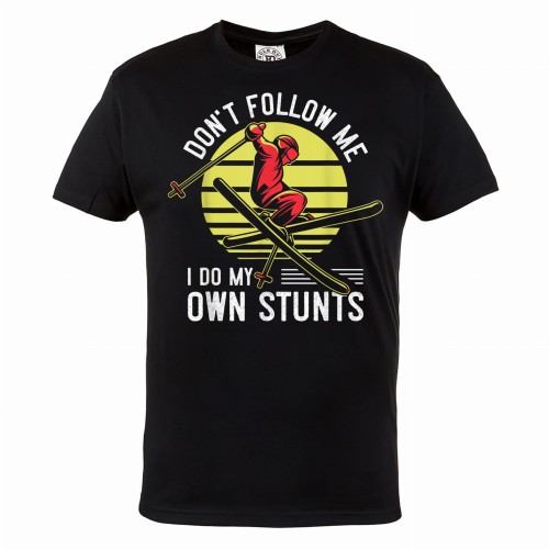 MĘSKA KOSZULKA NARTY SKI NARCIARZ DON'T FOLLOW ME I DO MY OWN STUNTS 1