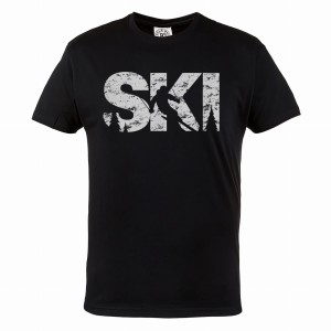 MĘSKA KOSZULKA NARTY SKI NARCIARZ ZJAZD STOK