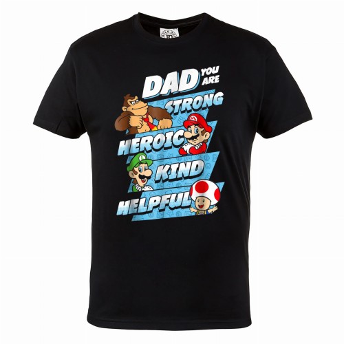 MARIO KOSZULKA MĘSKA PREZENT DLA TATY DZIEŃ OJCA GRA SUPER MARIO BROS DAD 1