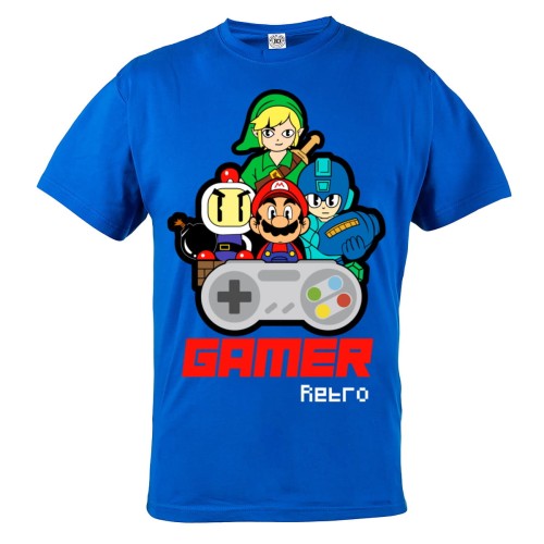 KOSZULKA GAMINGOWA DLA GRACZA GAMER RETRO MARIO BROS 