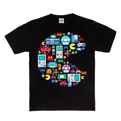 DZIECIĘCA KOSZULKA GAMINGOWA DLA GRACZA GRA PAC MAN 1