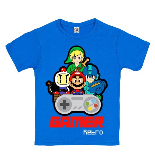 DZIECIĘCA KOSZULKA GAMINGOWA DLA GRACZA GAMER RETRO MARIO BROS 1