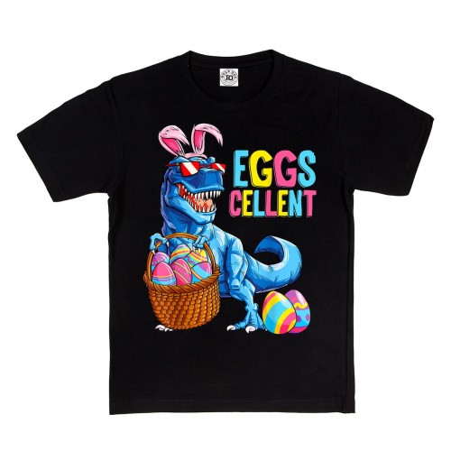 DZIECIĘCA KOSZULKA ŚWIĄTECZNA WIELKANOC DINOZAUR PISANKI EGGSCELLENT 3