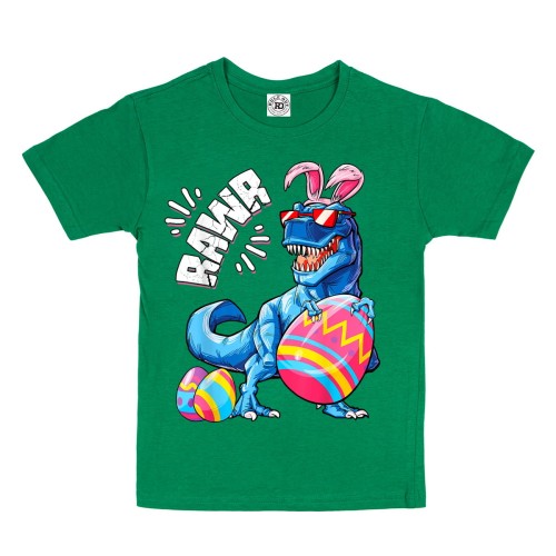 DZIECIĘCA KOSZULKA ŚWIĄTECZNA WIELKANOC DINOZAUR PISANKI 45 1