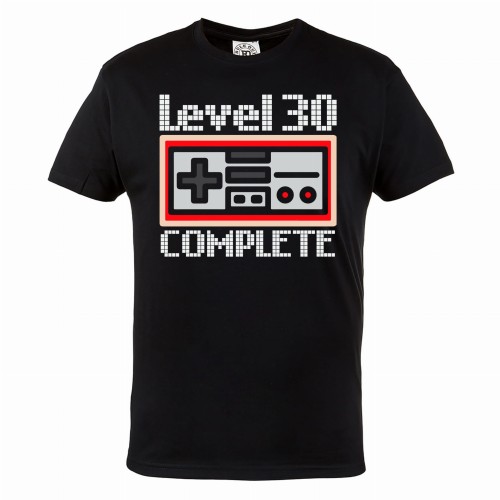 MĘSKA KOSZULKA PREZENT NA 30 URODZINY KONSOLA LEVEL COMPLETE