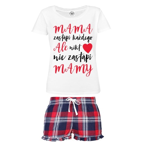 DAMSKA PIŻAMA PREZENT NA DZIEŃ MAMY NIKT NIE ZASTĄPI MAMY