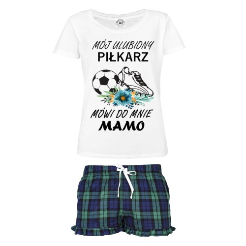 DAMSKA PIŻAMA PREZENT NA DZIEŃ MAMY  MAMA PIŁKARZA 1