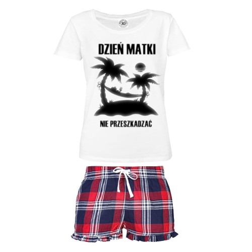 DAMSKA PIŻAMA PREZENT NA DZIEŃ MAMY DZIEŃ MATKI NIE PRZESZKADZAĆ