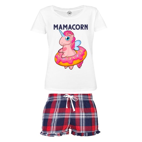 DAMSKA PIŻAMA PREZENT NA DZIEŃ MAMY  MAMACORN 1
