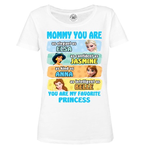 DAMSKA PIŻAMA PREZENT NA DZIEŃ MAMY  MAMA ULUBIONA KSIĘŻNICZKA 2