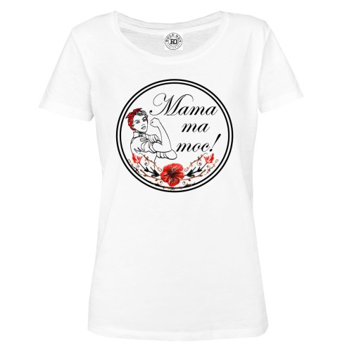 DAMSKA PIŻAMA PREZENT NA DZIEŃ MAMY  MAMA MA MOC 2