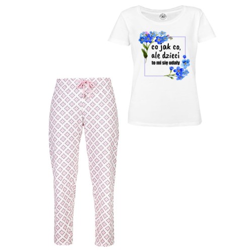 DAMSKA PIŻAMA PREZENT NA DZIEŃ MAMY  CO JAK CO, ALE DZIECI TO MI SIĘ UDAŁY 1