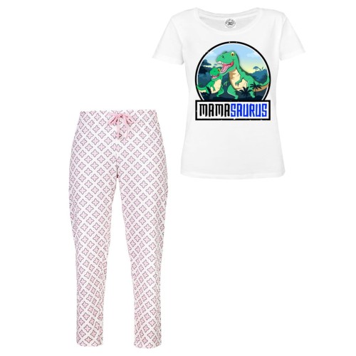 DAMSKA PIŻAMA PREZENT NA DZIEŃ MAMY  MAMASAURUS