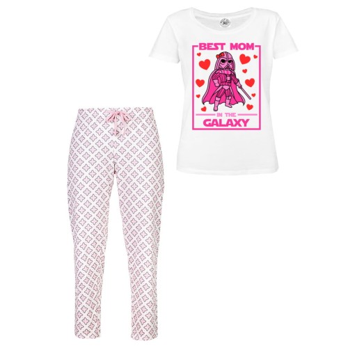 DAMSKA PIŻAMA PREZENT NA DZIEŃ MAMY  STAR WARS NAJLEPSZA MAMA W GALAKTYCE