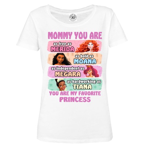 DAMSKA PIŻAMA PREZENT NA DZIEŃ MAMY  MAMA ULUBIONA KSIĘŻNICZKA 2