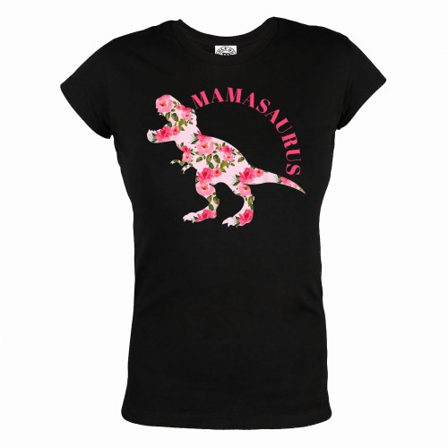 KOSZULKA DAMSKA PREZENT NA DZIEŃ MAMY MAMASAURUS KWIATY 1