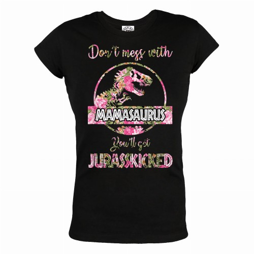 KOSZULKA DAMSKA PREZENT NA DZIEŃ MAMY MAMASAURUS JURASSKICKED