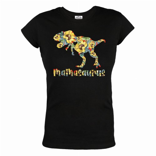 KOSZULKA DAMSKA PREZENT NA DZIEŃ MAMY MAMASAURUS KWIATY