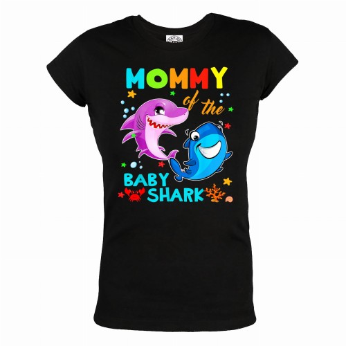 KOSZULKA DAMSKA PREZENT NA DZIEŃ MAMY MOMMY BABY SHARK 1