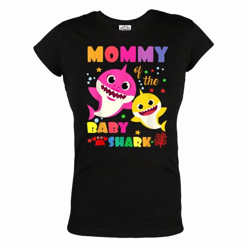KOSZULKA DAMSKA PREZENT NA DZIEŃ MAMY MOMMY BABY SHARK 1