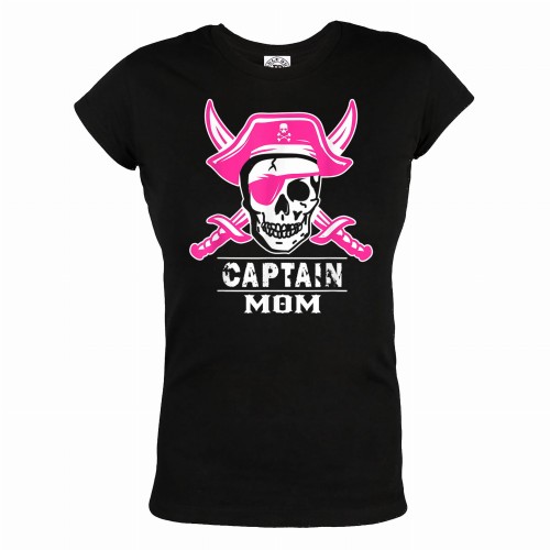 KOSZULKA DAMSKA PREZENT NA DZIEŃ MAMY KAPITAN MAMA PIRAT 1