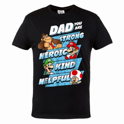 KOSZULKA PREZENT NA DZIEŃ OJCA TATA MARIO BROS