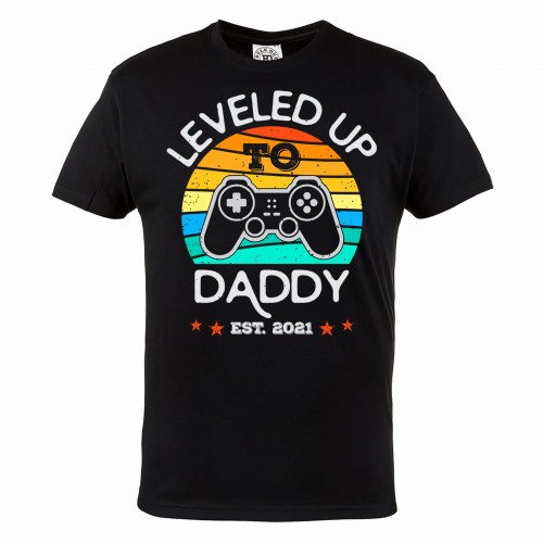KOSZULKA PREZENT NA DZIEŃ OJCA TATA LEVELED UP TO DADDY
