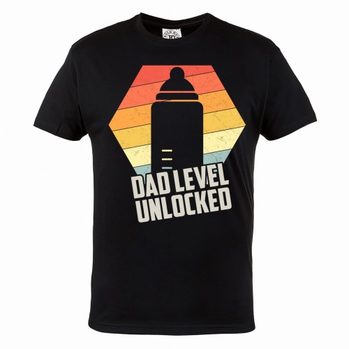KOSZULKA PREZENT NA DZIEŃ OJCA TATA DAD LEVEL UNLOCKED 1