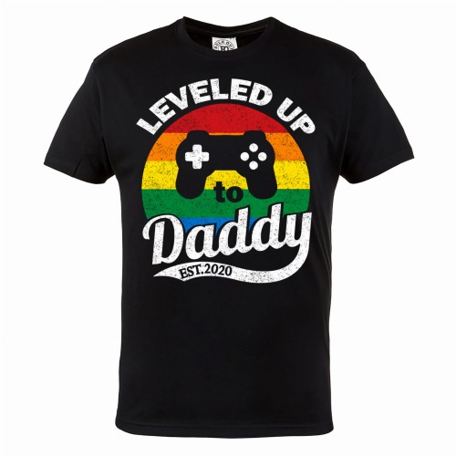 KOSZULKA PREZENT NA DZIEŃ OJCA TATA LEVELED UP TO DADDY
