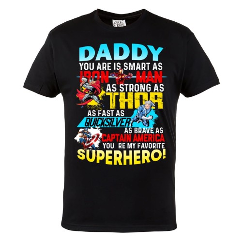 KOSZULKA PREZENT NA DZIEŃ OJCA TATA SUPERBOHATER HERO