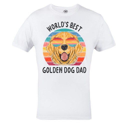 KOSZULKA PREZENT NA DZIEŃ OJCA NAJLEPSZY TATA BEST GOLDEN DOG DAD