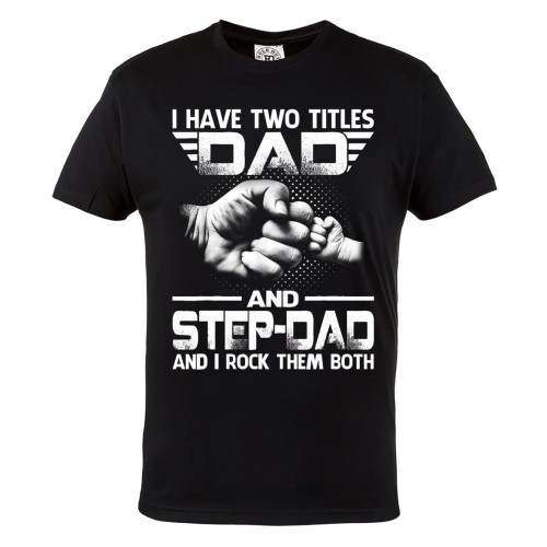 KOSZULKA PREZENT NA DZIEŃ OJCA TATA I OJCZYM I HAVE TWO TITLES 1