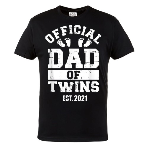 KOSZULKA PREZENT NA DZIEŃ OJCA OFICJALNIE TATA BLIŹNIAKÓW