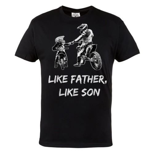 KOSZULKA PREZENT NA DZIEŃ OJCA MOTOCROSS TATA I SYN LIKE DAD LIKE SON 1