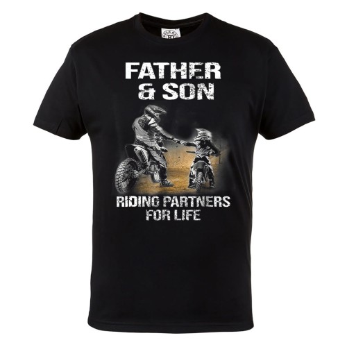 KOSZULKA PREZENT NA DZIEŃ OJCA MOTOCROSS TATA I SYN RIDING PARTNERS