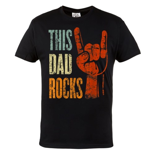 KOSZULKA PREZENT NA DZIEŃ OJCA TATA RZĄDZI THIS DAD ROCKS