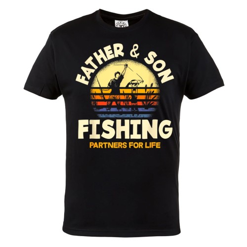 KOSZULKA PREZENT NA DZIEŃ OJCA WĘDKARSKA TATA I SYN FISHING PARTNERS