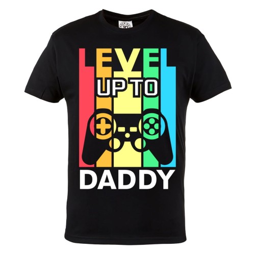 KOSZULKA PREZENT NA DZIEŃ OJCA DLA GRACZA LEVEL UP TO DADDY