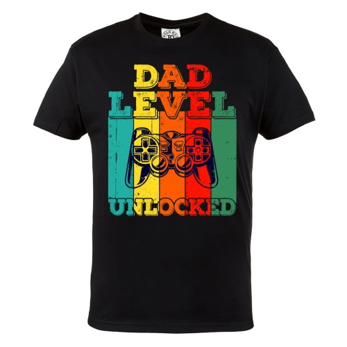 KOSZULKA PREZENT NA DZIEŃ OJCA DLA GRACZA DAD LEVEL UNLOCKED