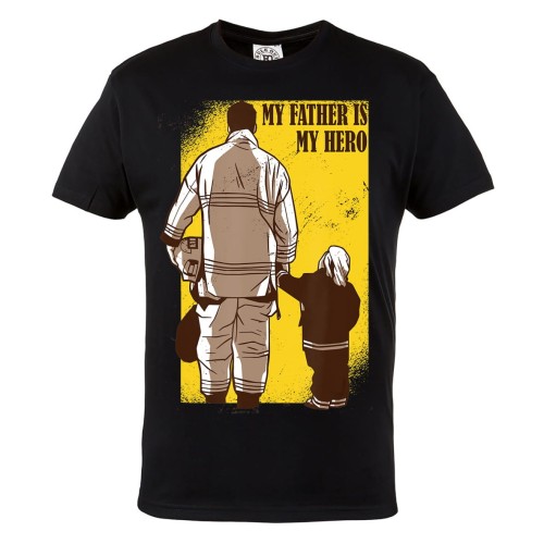 KOSZULKA PREZENT NA DZIEŃ OJCA TATA STRAŻAK FIREFIGHTER DAD MY FATHER IS MY HERO