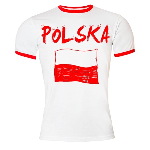 KOSZULKA KIBICA NA MISTRZOSTWA EUROPY POLSKA FLAGA 1