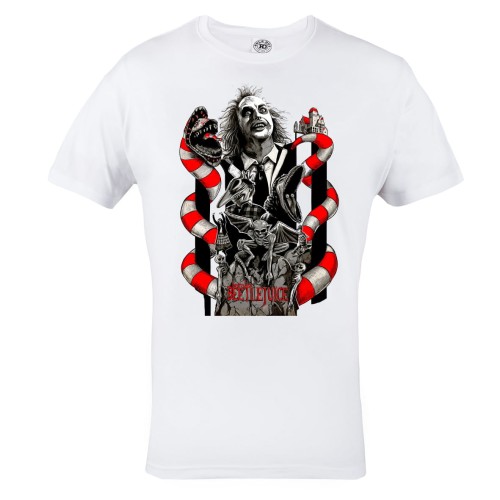 MĘSKA KOSZULKA Z NADRUKIEM HALLOWEEN FILMOWA HORROR BEETLEJUICE  1