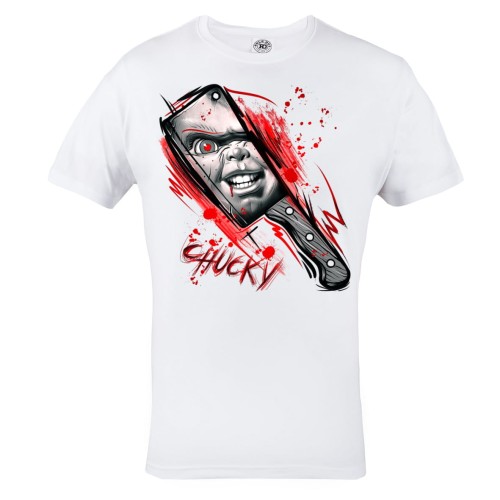 MĘSKA KOSZULKA Z NADRUKIEM FILMOWA HALLOWEEN HORROR LALECZKA CHUCKY 1