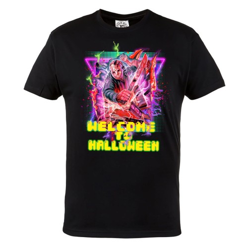 MĘSKA KOSZULKA Z NADRUKIEM FILMOWA HORROR WELCOME TO HALLOWEEN 1
