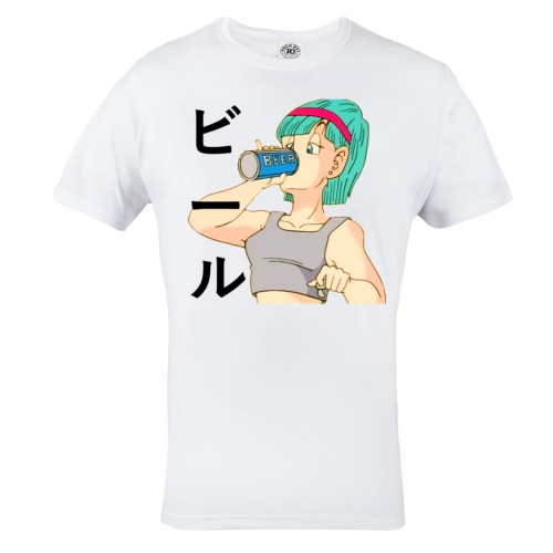 DRAGON BALL MĘSKA KOSZULKA Z NADRUKIEM BULMA