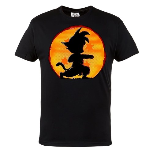 DRAGON BALL MĘSKA KOSZULKA Z NADRUKIEM MŁODY GOKU