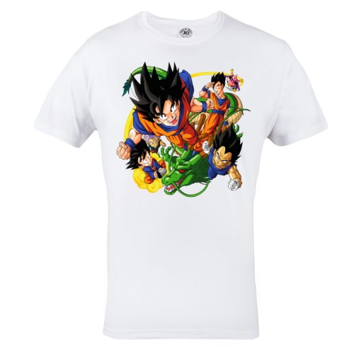 DRAGON BALL MĘSKA KOSZULKA Z NADRUKIEM GOKU VEGETA GOHAN MAJIN BU