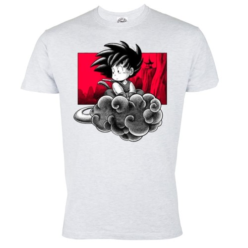 DRAGON BALL MĘSKA KOSZULKA Z NADRUKIEM MŁODY GOKU CHMURKA KINTO 1