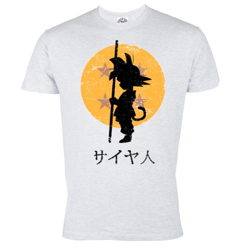 DRAGON BALL MĘSKA KOSZULKA Z NADRUKIEM MŁODY GOKU