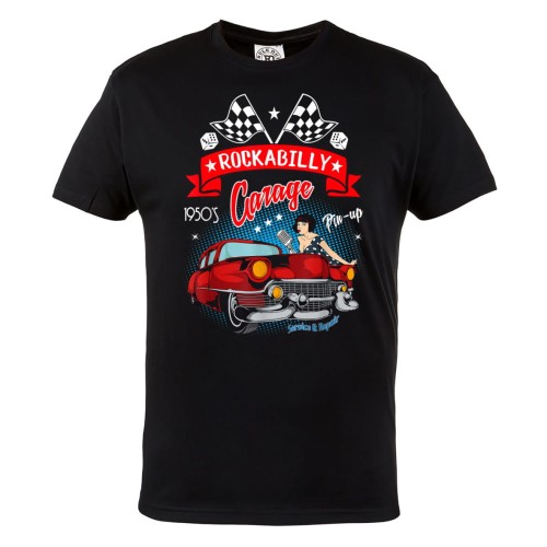 KOSZULKA MĘSKA ROCK'N'ROLL LATA '50 PIN-UP ROCKABILLY